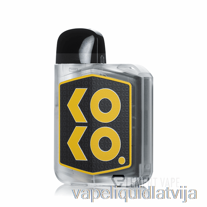 Uwell Caliburn Koko Prime 15w Pod Sistēmas Caurspīdīgs Melns Un Zelta Krāsas Vape šķidrums